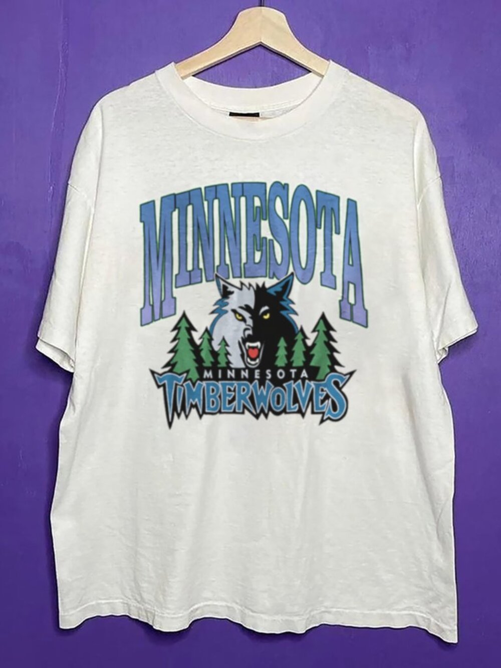Vintage Minnesota Timberwolves Logo Shirt, Basketball 2022-23 NBA Shirt Tee